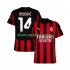 Camisola AC Milan Modrić Luca 14 Homem Equipamento Primeiro 2025-2026 Manga Curta